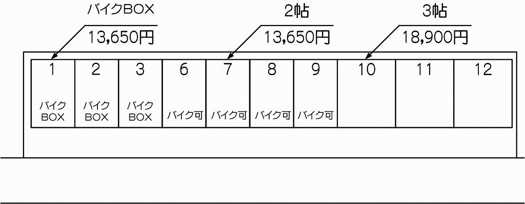 蕨17号店の配置図 蕨17号店の配置図