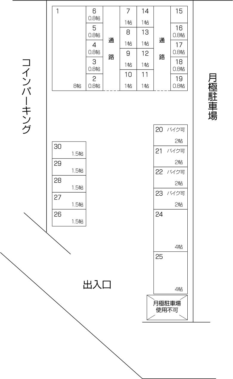 武蔵浦和・白幡店パート2の配置図 武蔵浦和・白幡店パート2の配置図