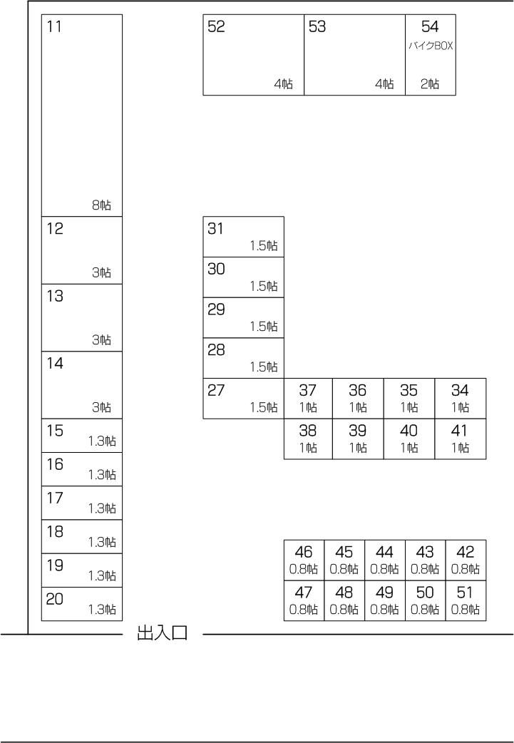 川口柳崎パート3の配置図 川口柳崎パート3の配置図