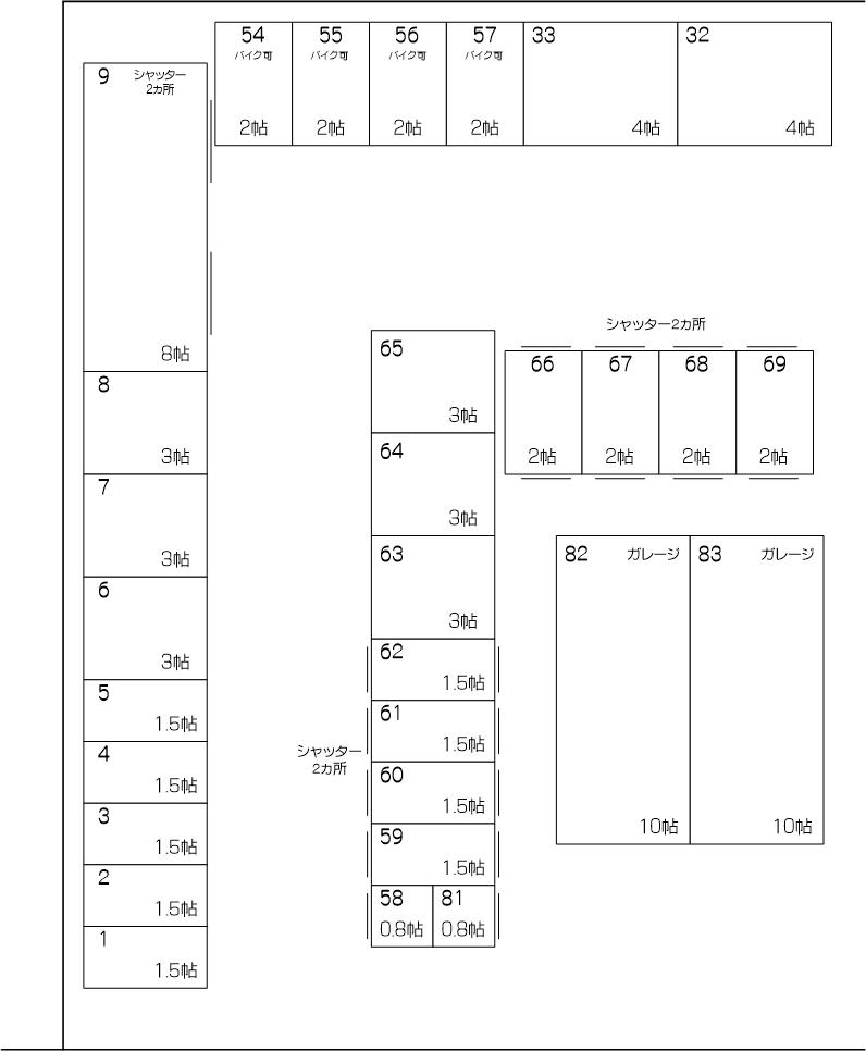 川口柳崎パート3の配置図 川口柳崎パート3の配置図