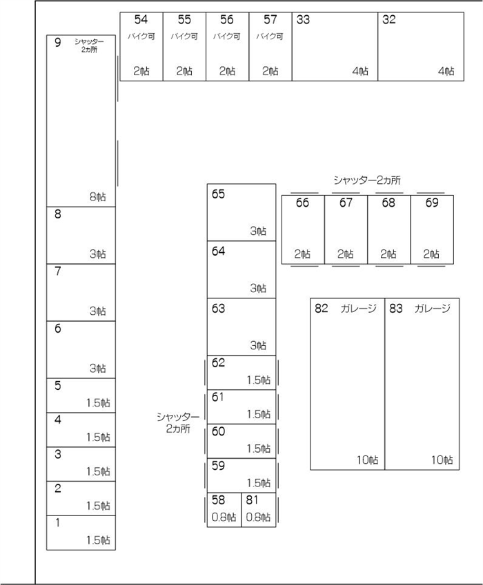 川口柳崎パート3の配置図