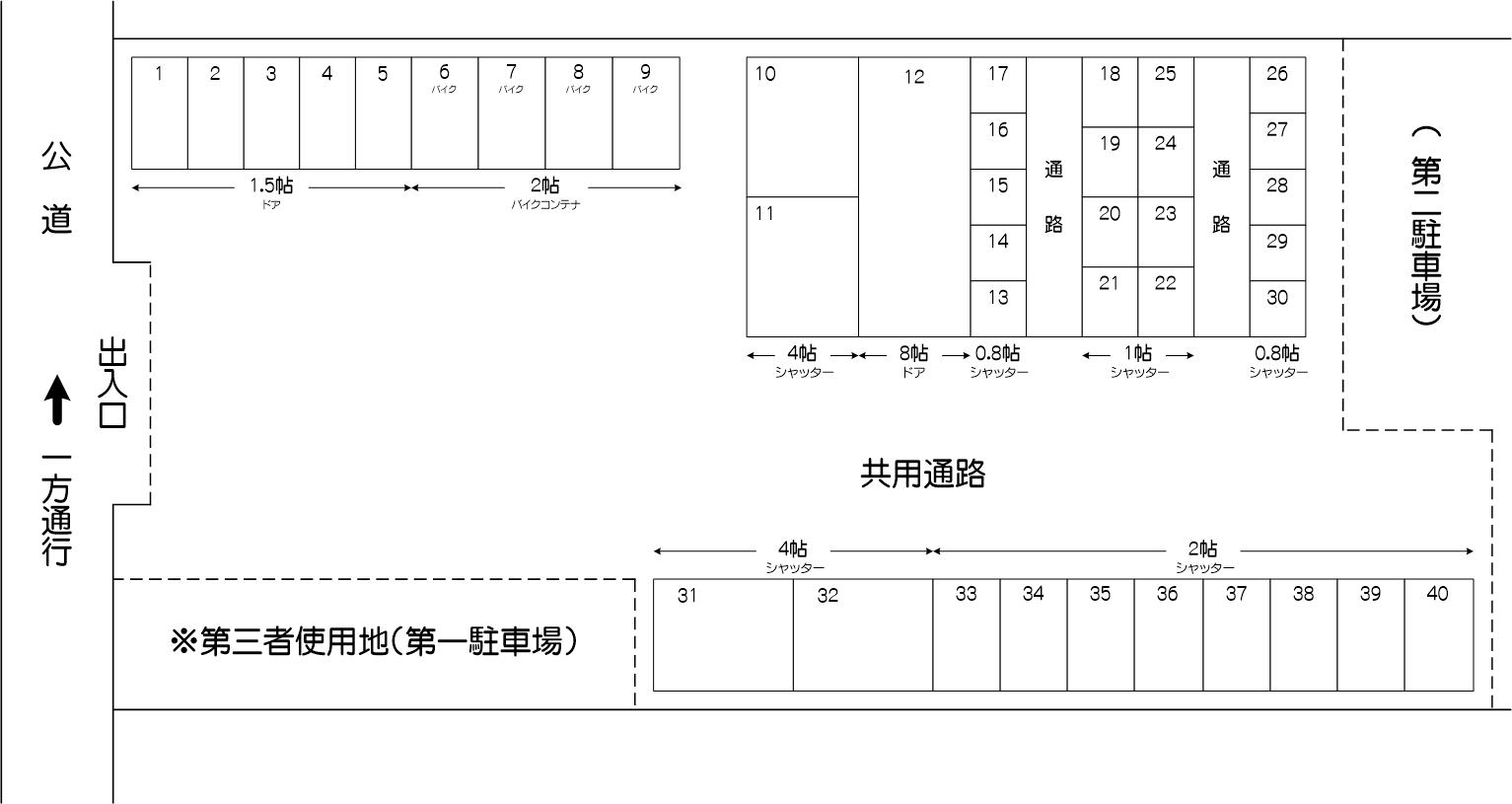川口芝富士アウトレット店の配置図 川口芝富士アウトレット店の配置図