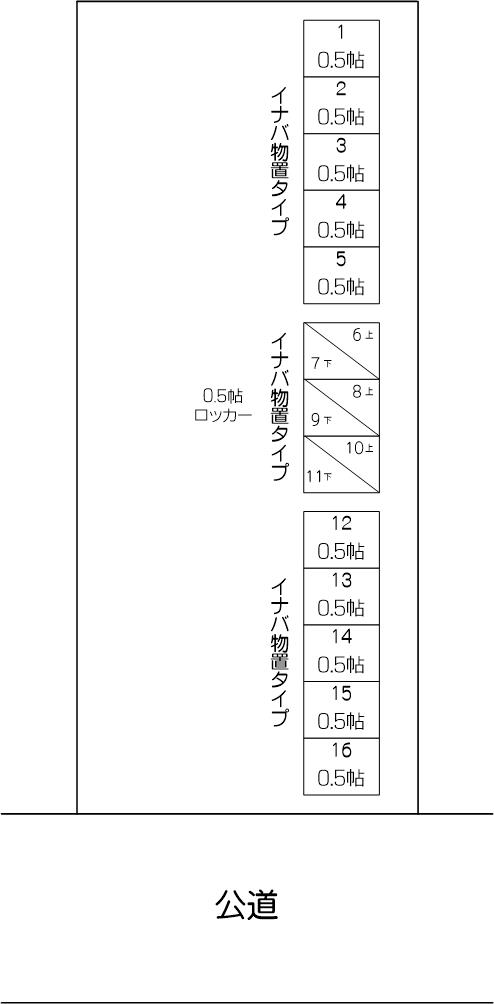 レンタルスペースｉ北戸田駅東口店の配置図