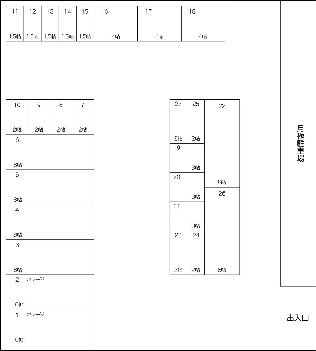 戸田大地店の配置図 戸田大地店の配置図