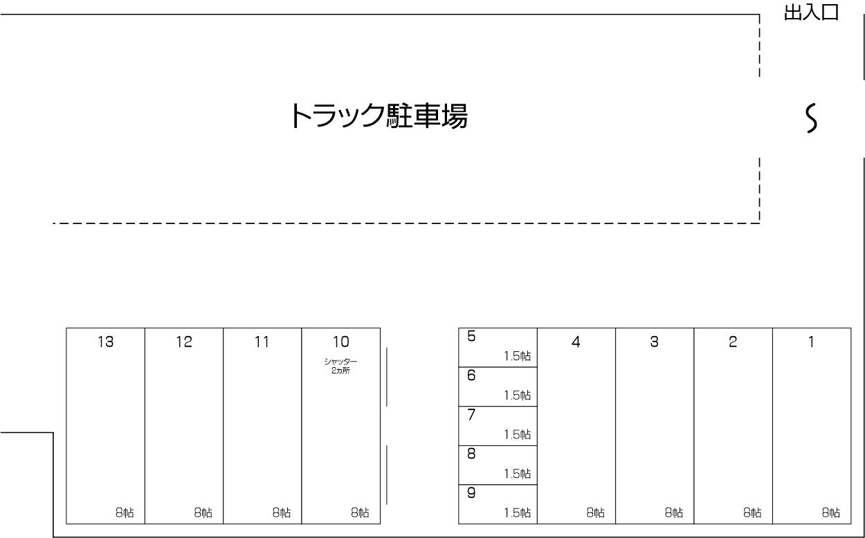 蕨IUS錦町店の配置図