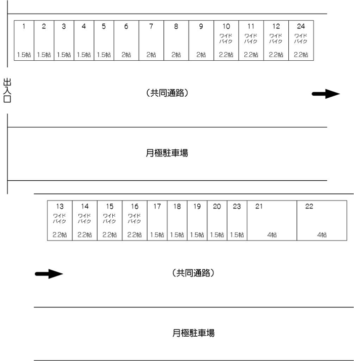 武蔵浦和・白幡店の配置図