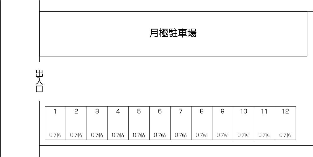 新曽パーキング スペースｉの配置図