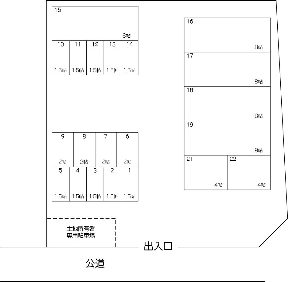 川口柳崎パート2の配置図 川口柳崎パート2の配置図