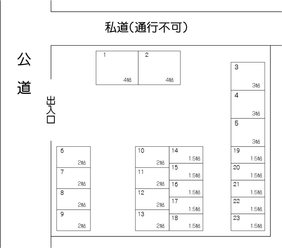 戸田アウトレット店パート2の配置図