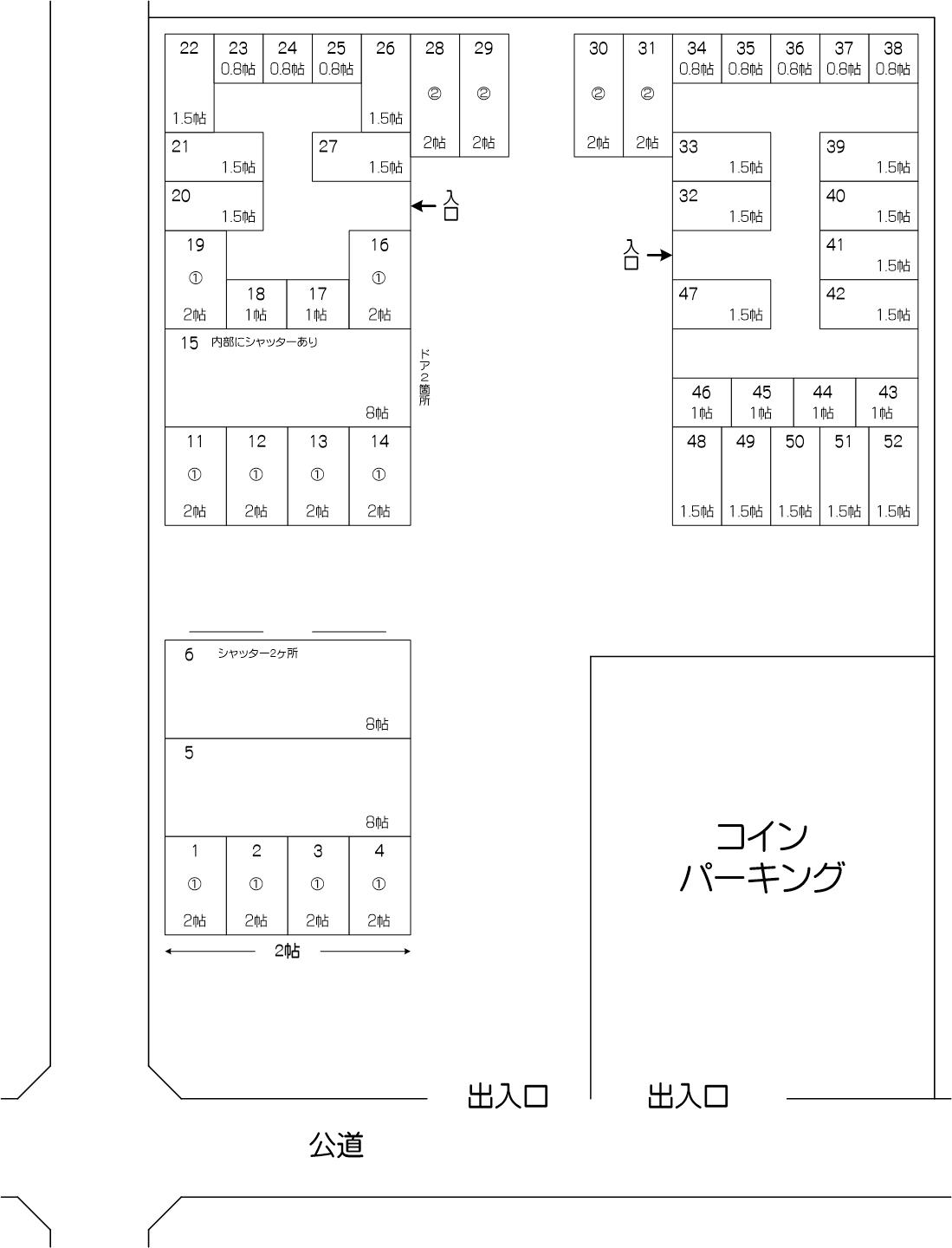 川口柳崎店の配置図