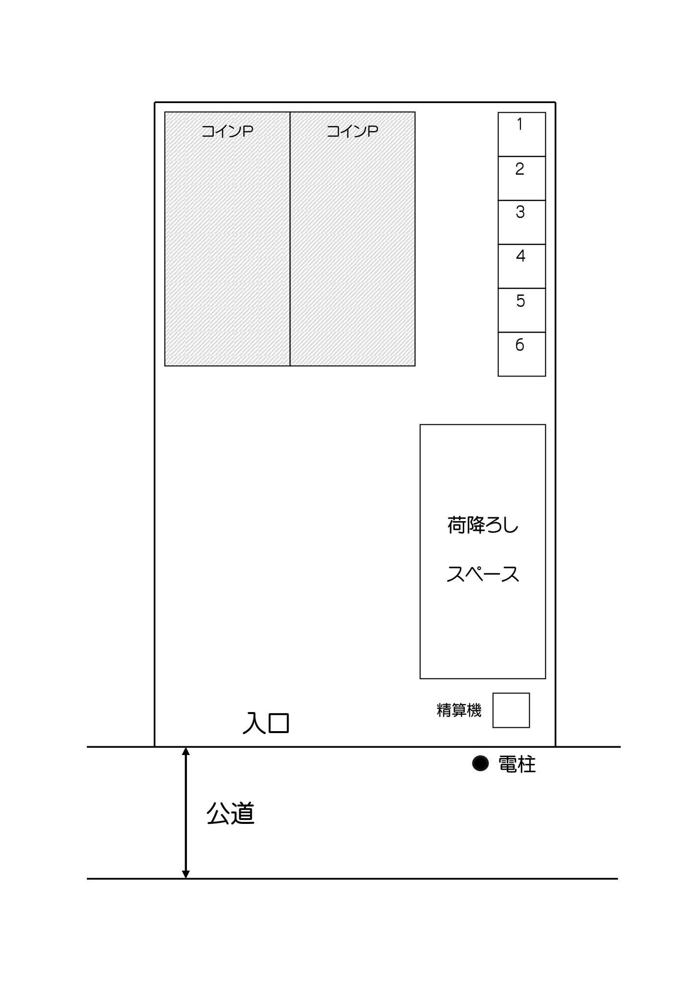 スペースi 蕨塚越店の配置図 スペースi 蕨塚越店の配置図