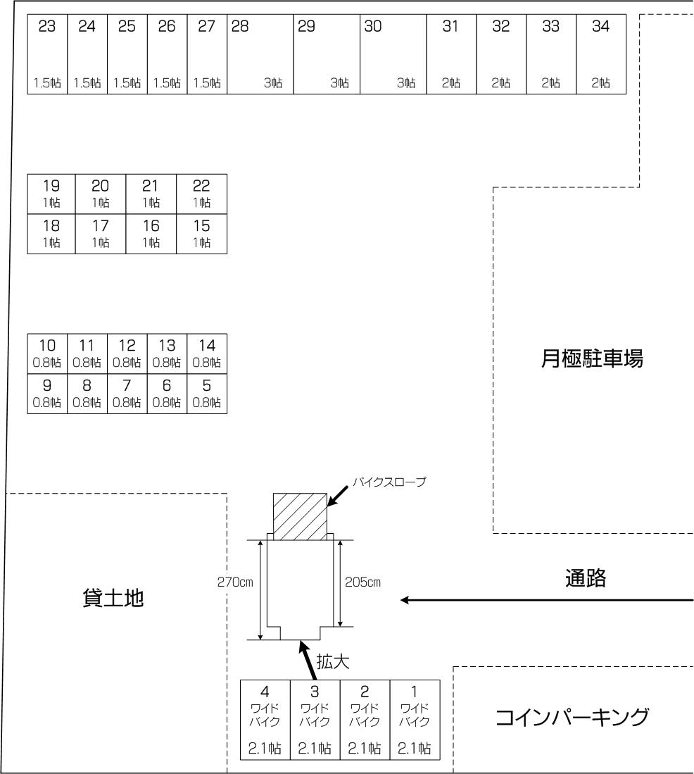 平和アウトレットコンテナ下戸田店の配置図 平和アウトレットコンテナ下戸田店の配置図