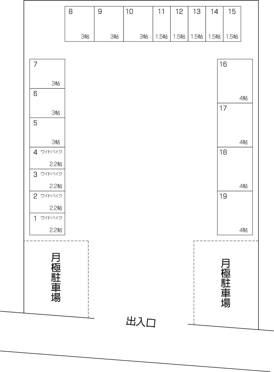 戸田本町2丁目店の配置図 戸田本町2丁目店の配置図
