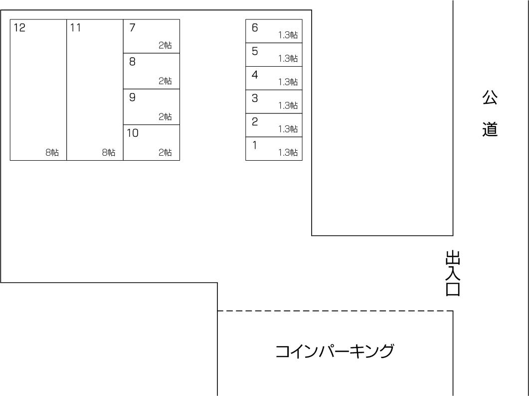 戸田川岸店の配置図 戸田川岸店の配置図