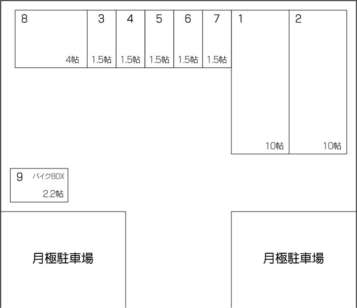 下戸田アウトレット店の配置図 下戸田アウトレット店の配置図