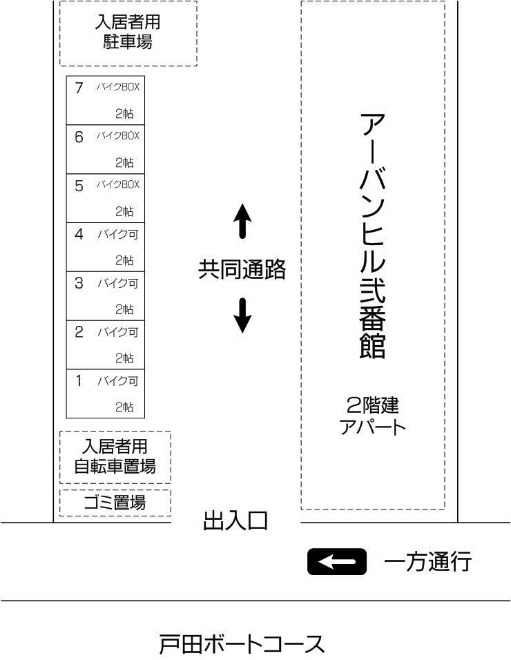 戸田公園店アネックスの配置図