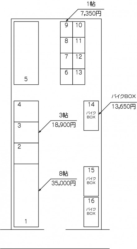 北戸田駅西口パート2の配置図 北戸田駅西口パート2の配置図