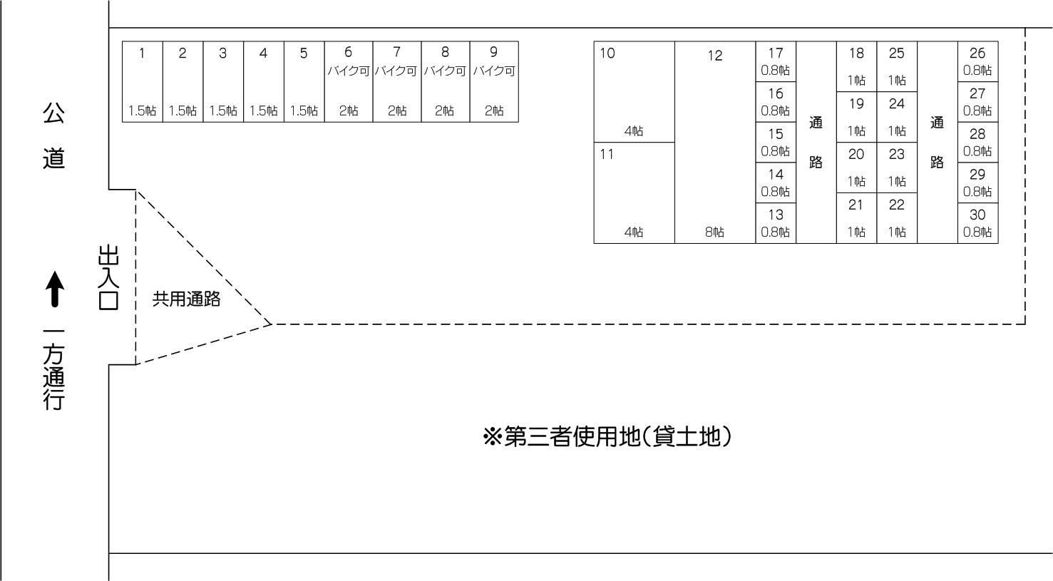 川口芝富士アウトレット店の配置図 川口芝富士アウトレット店の配置図