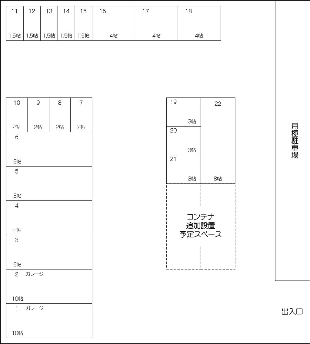 戸田大地店の配置図 戸田大地店の配置図
