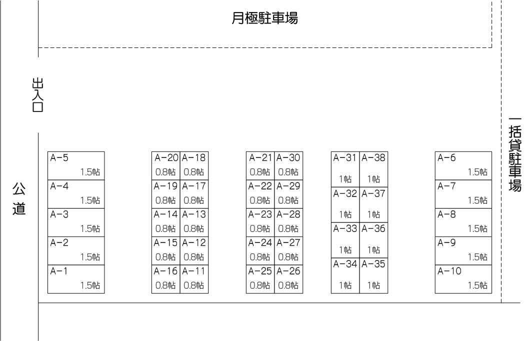 戸田店の配置図 戸田店の配置図