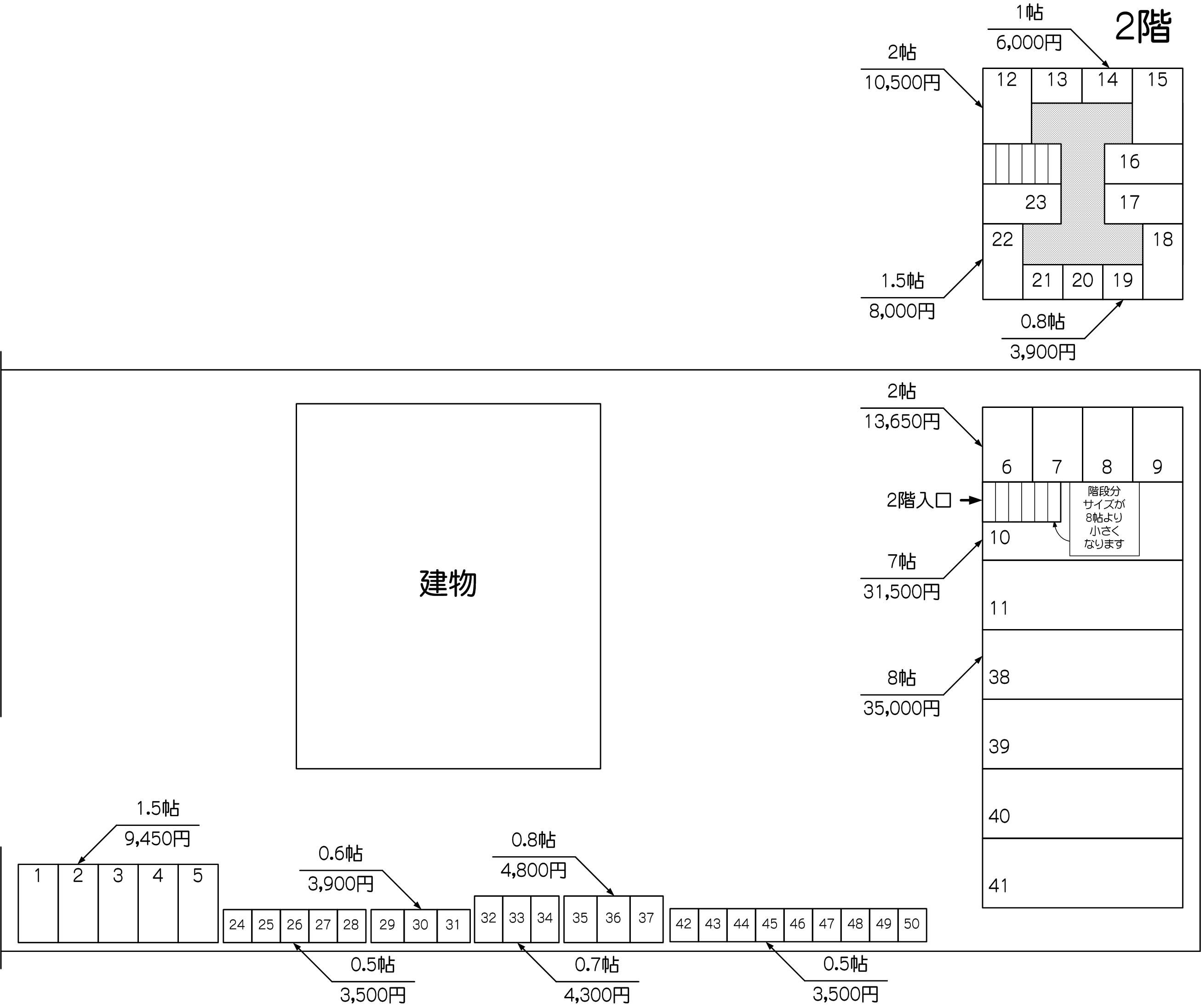 蕨GS店の配置図 蕨GS店の配置図