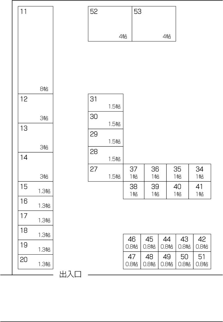 川口柳崎パート3の配置図 川口柳崎パート3の配置図